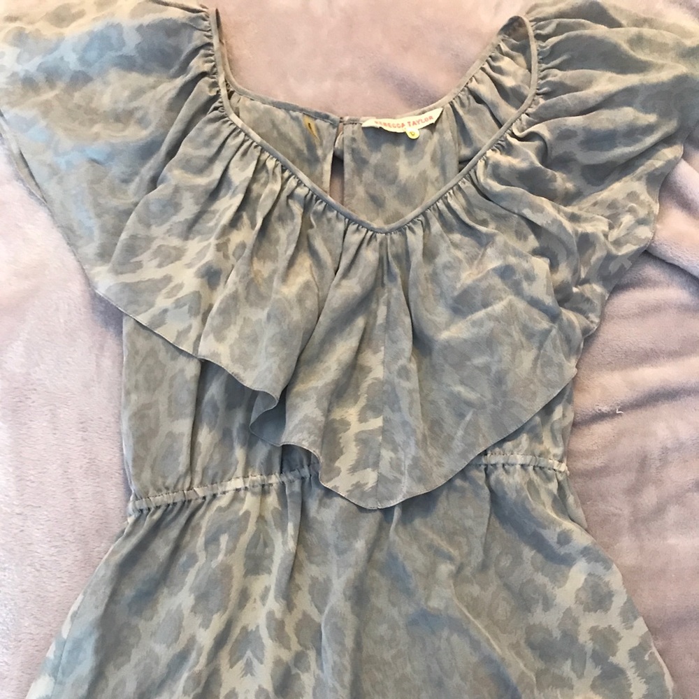 Rebecca Taylor printed silk blouse